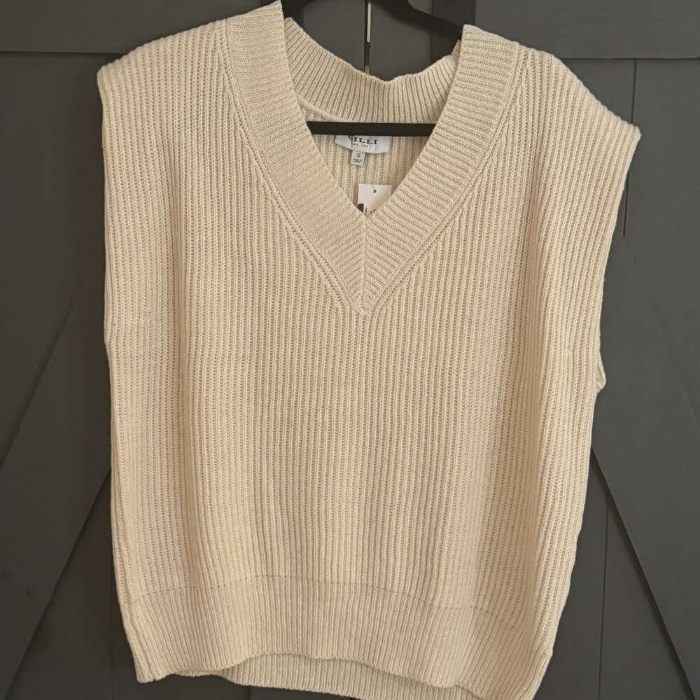 Gilli Knitted Vest – Size Small – Cream